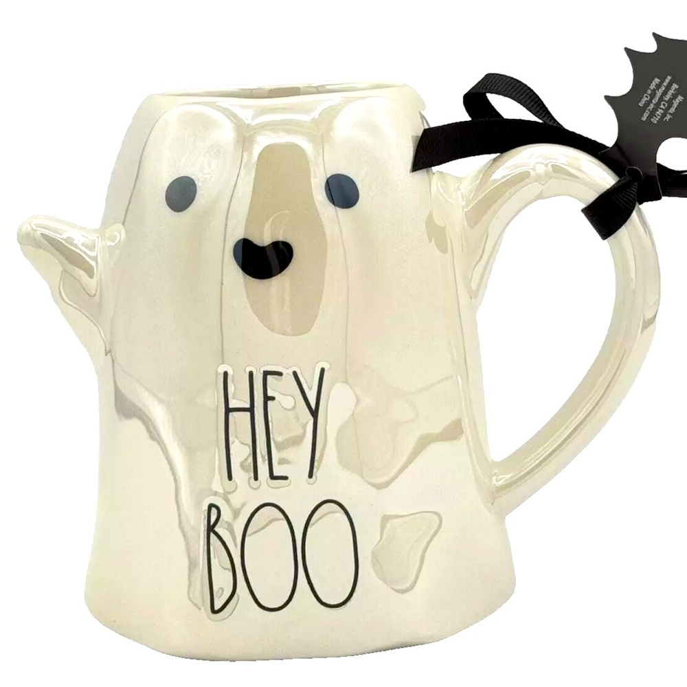 Rae Dunn Hey Boo Halloween Coffee Mug